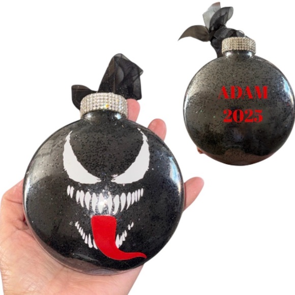Christmas Ornament, holiday Tree Hanger, Decoration, Spiderman & Venom Set Two 2 - Picture 8 of 11